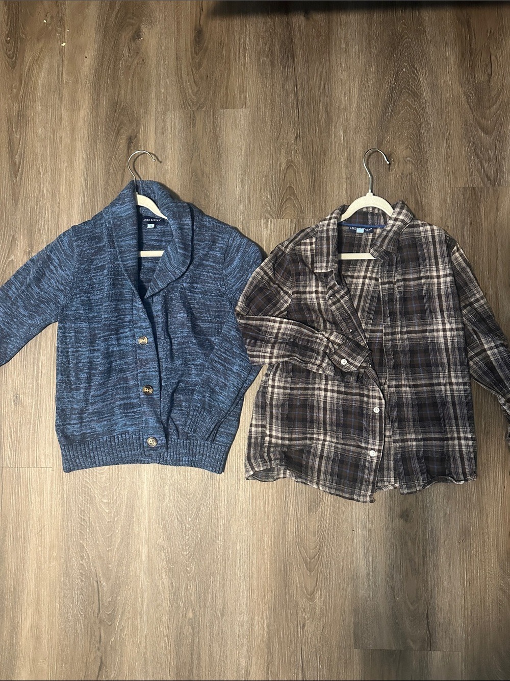 Andy & Evan Cardigan and Shirt size 7